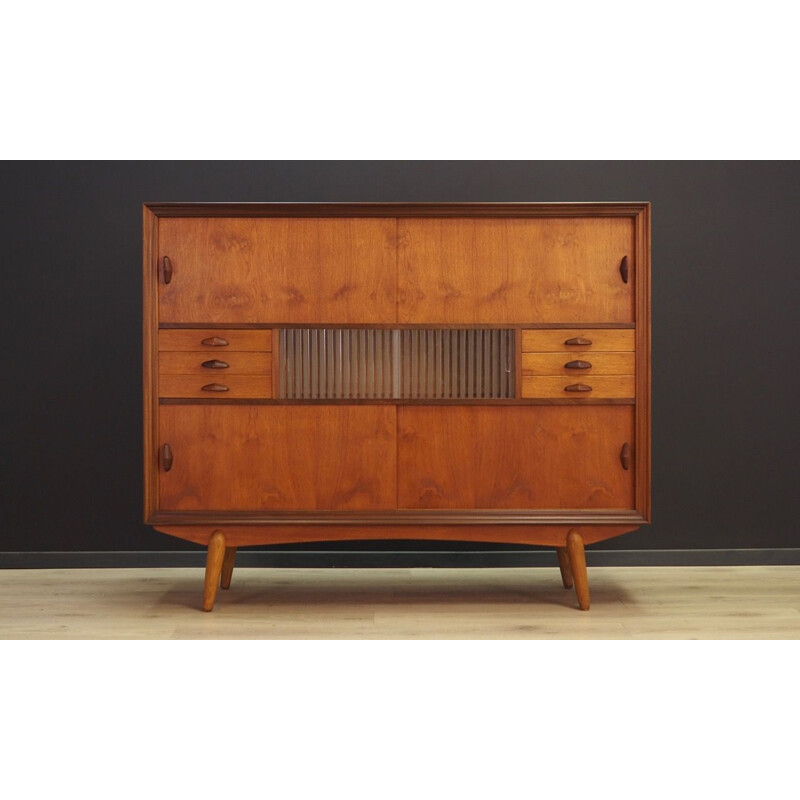 Vintage highboard teak scandinavian 1970s