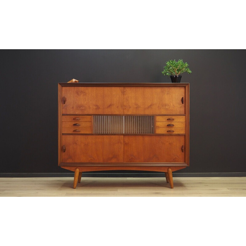 Vintage highboard teak scandinavian 1970s