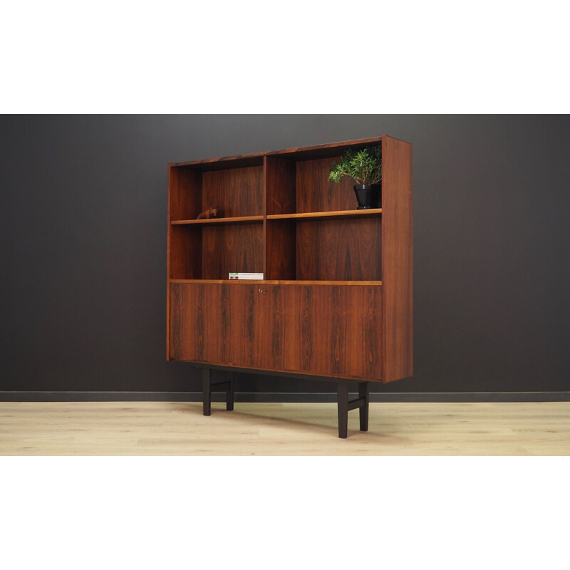 Vintage bookcase  library rosewood Danish  Dammand and Rasmussen 1970s