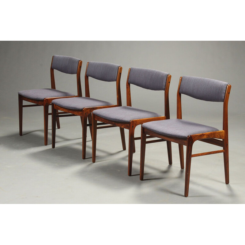 Set of 4 Vintage Dinning Chairs By Skovby Rosewood 1970