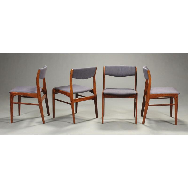 Set of 4 Vintage Dinning Chairs By Skovby Rosewood 1970
