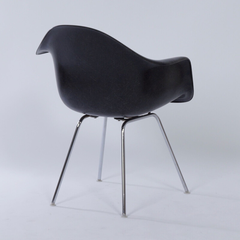 Vintage Black DAX Armchair by Charles and Ray Eames for Herman Miller, Fehlbaum 1970s