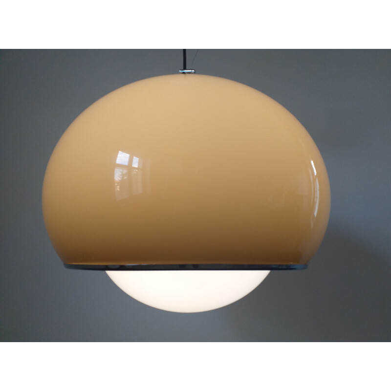 Large Mid Century Pendant Meblo by Harvey Guzzini, Italy, 1970s