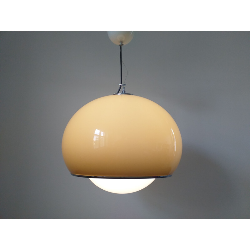 Large Mid Century Pendant Meblo by Harvey Guzzini, Italy, 1970s