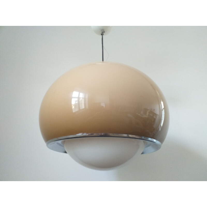 Large Mid Century Pendant Meblo by Harvey Guzzini, Italy, 1970s