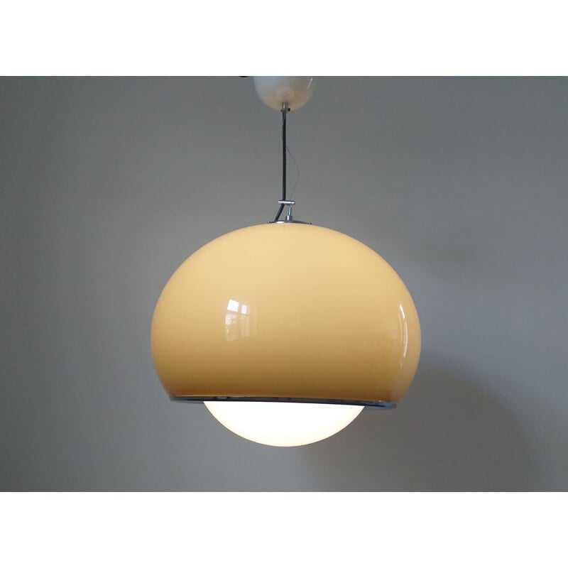 Large Mid Century Pendant Meblo by Harvey Guzzini, Italy, 1970s