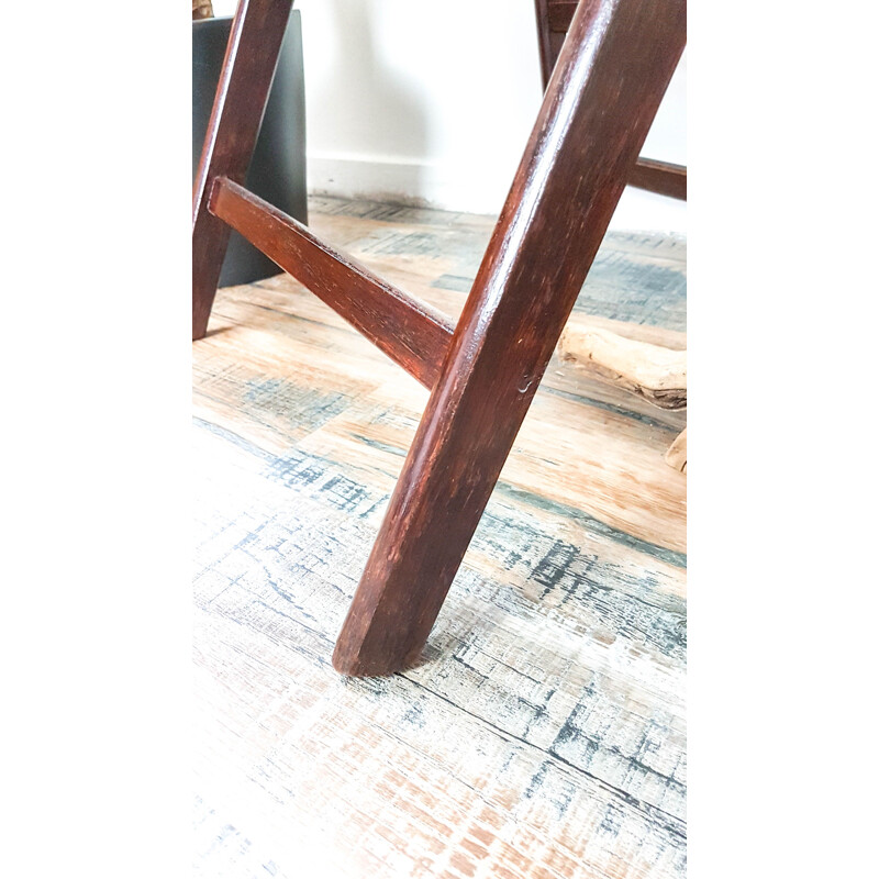 Chaise plainte vintage bois cannage Décoration 1950