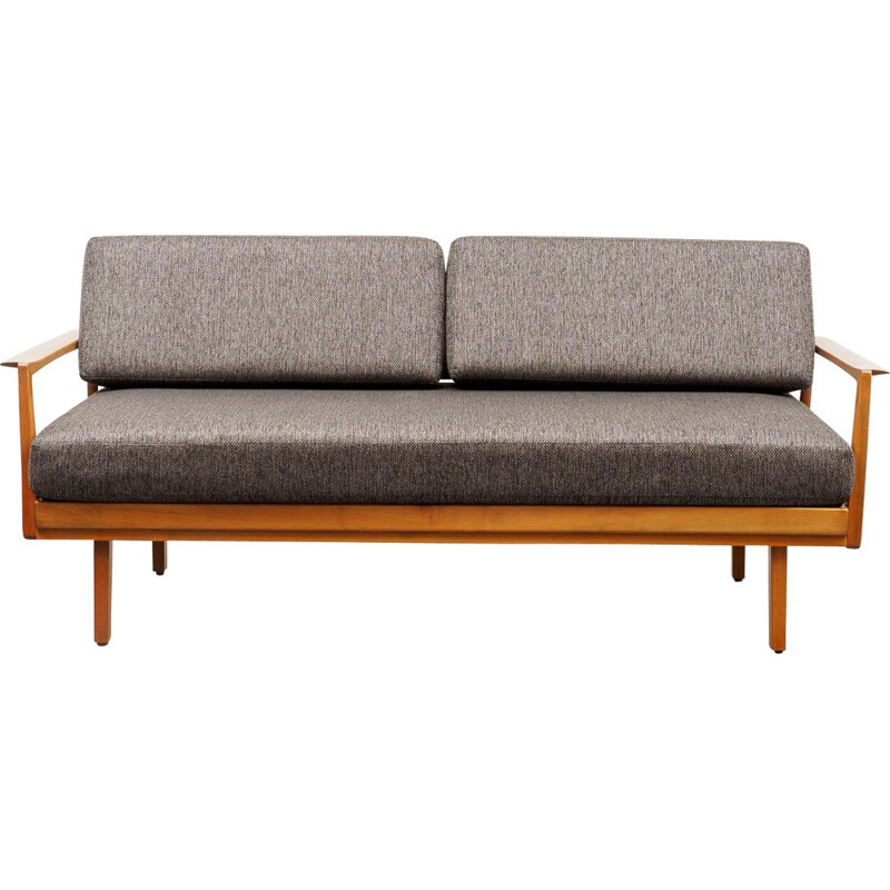 Vintage Sofa Knoll Antimott daybed, walnut 1960s