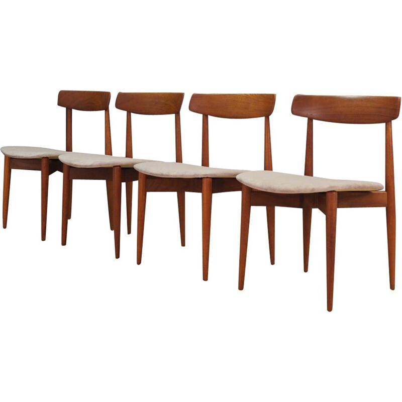 Ensemble de 4 chaises vintage H. W. Klein 1960s