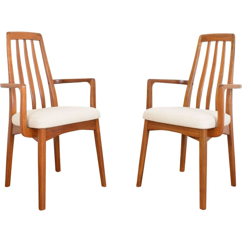 Pair of Mid-Century Teak Side Chairs by Benny Linden, 1970s