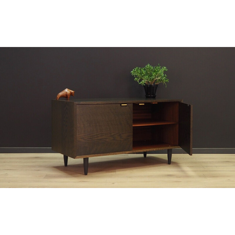 Buffet vintage en placage de chêne scandinave 1970