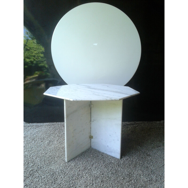 Vintage Italian design marble dining table