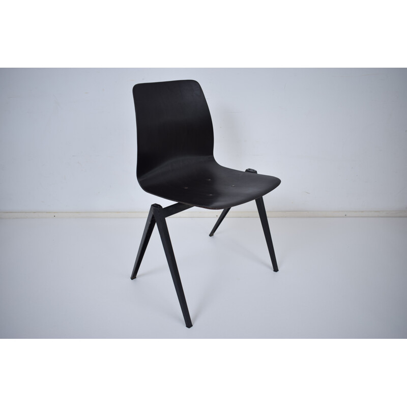 Vintage Black Galvanitas S22 school chair