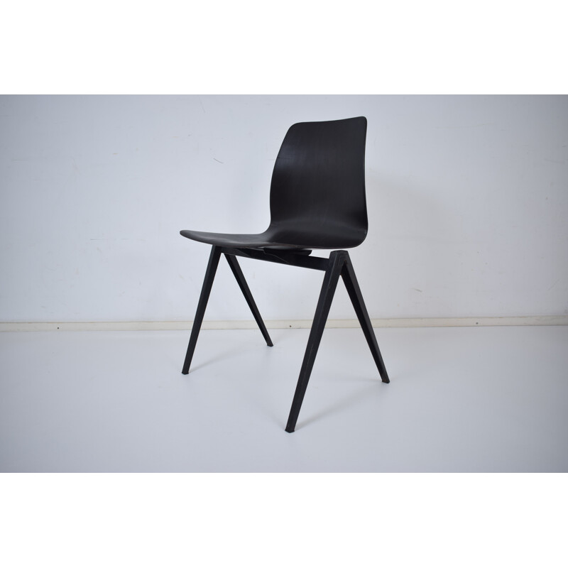 Vintage Black Galvanitas S22 school chair