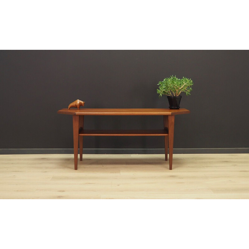 Vintage coffee table teak and solid wood Scandinavian 1970s