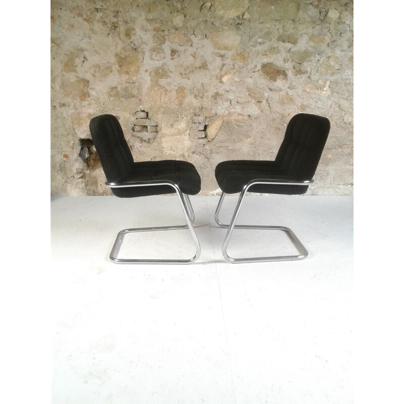 Pair of Yves ChriSaint Storm design armchairs for Airborne