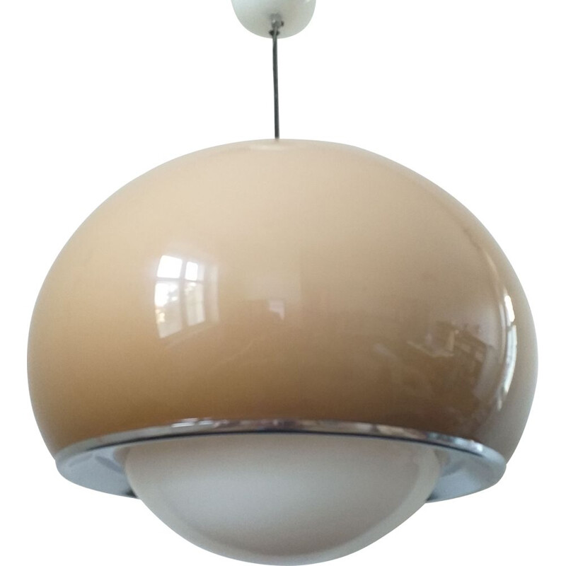 Large Mid Century Pendant Meblo by Harvey Guzzini, Italy, 1970s