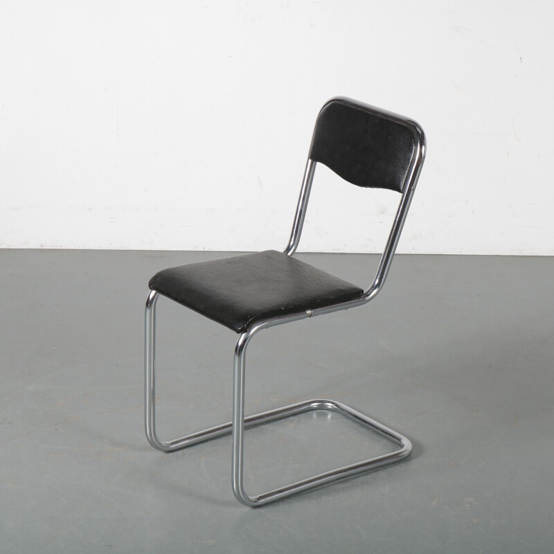 Vintage office chair by Mart Stam for Fritz Hansen, Denmark 1930s