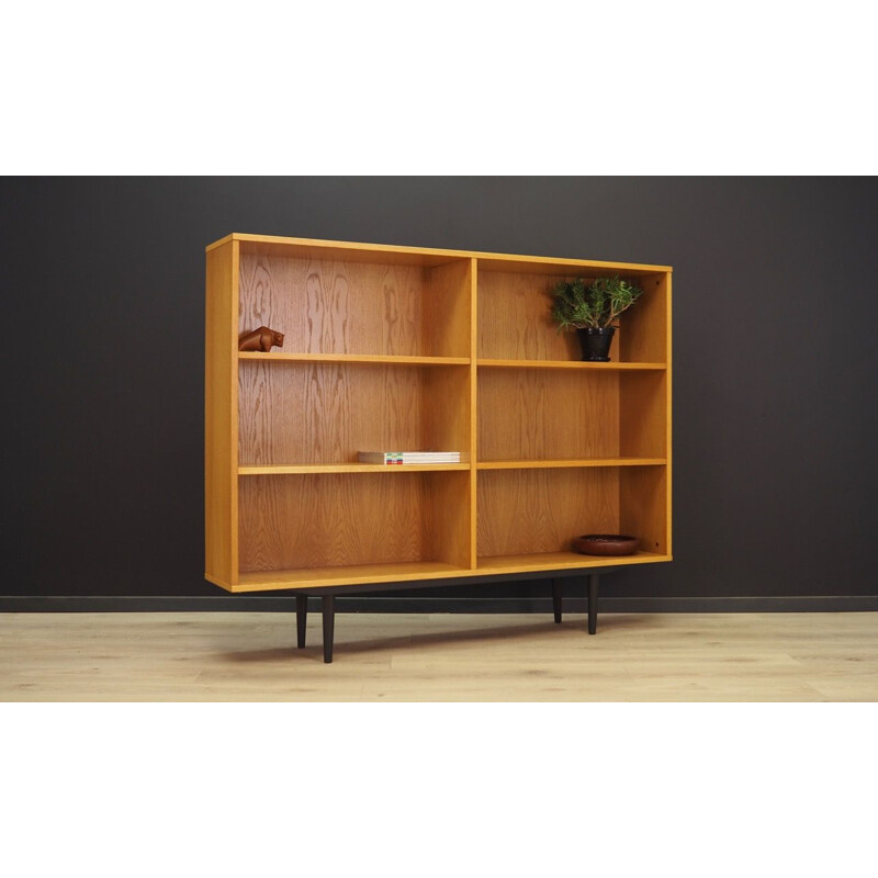 Vintage bookcase library Scandinavian  1970s