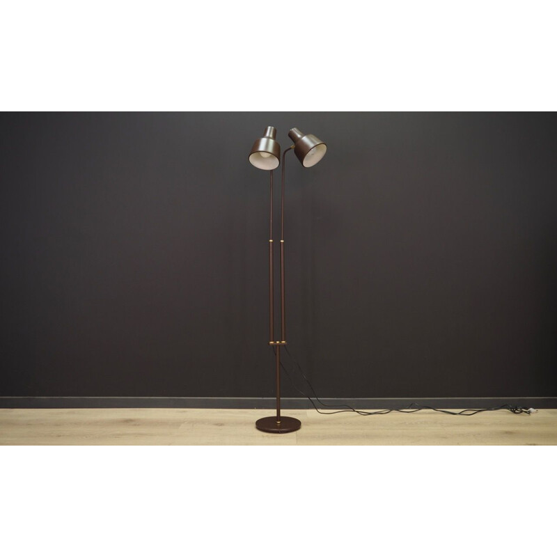 Vintage floor lamp  metal in brown color  1970s