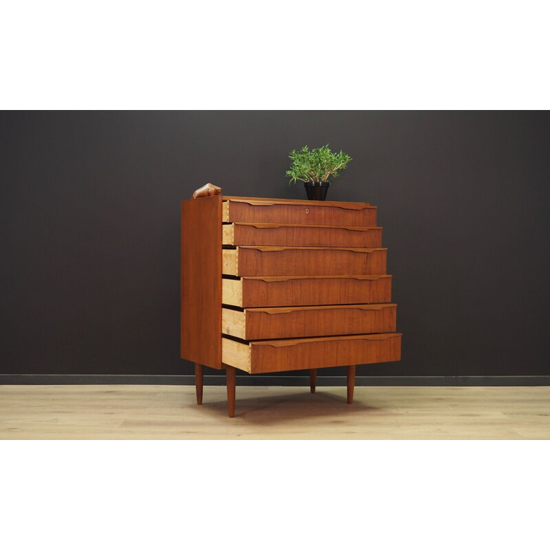 Vintage chest of drawers teak Scandinavian 1970s