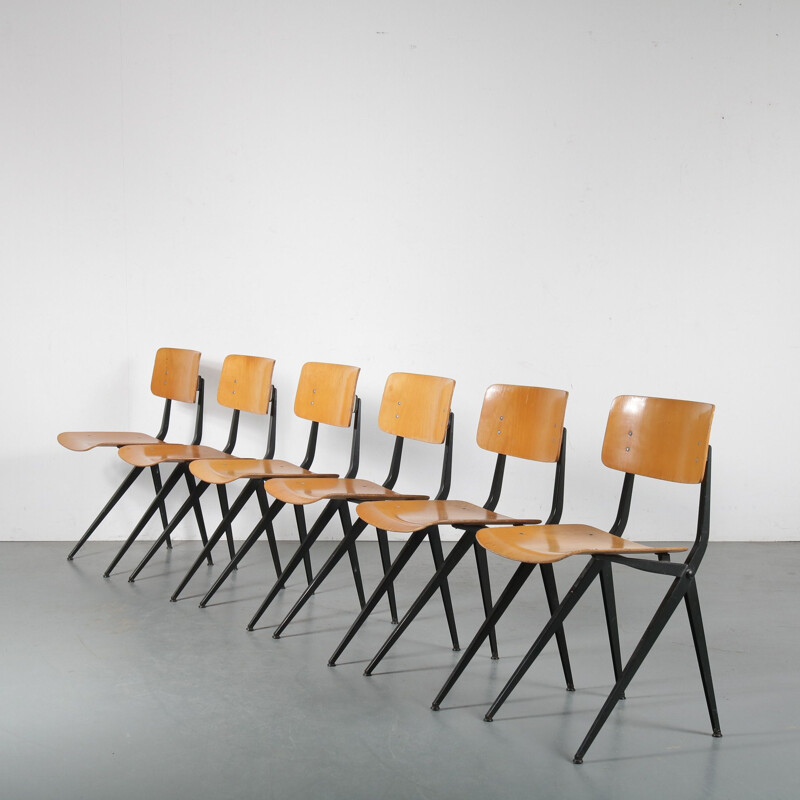 Set of 6 vintage dining chairs by Marko in the Netherlands 1960s