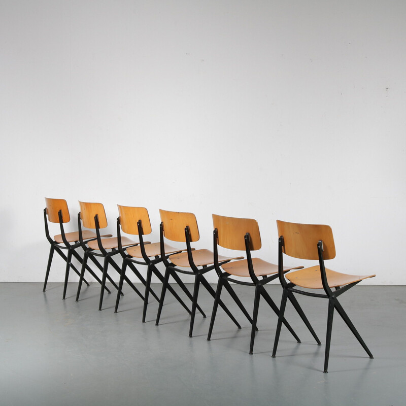 Set of 6 vintage dining chairs by Marko in the Netherlands 1960s