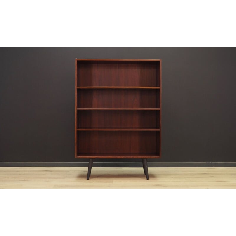 Vintage bookcase rosewood Scandinavian 1970s