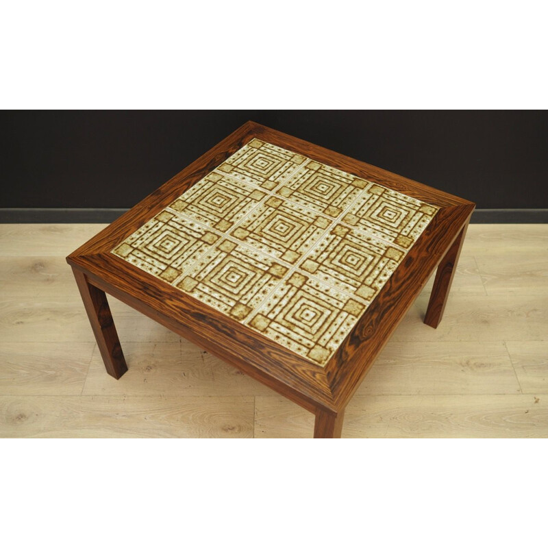 Vintage coffee table rosewood Danish 1970s