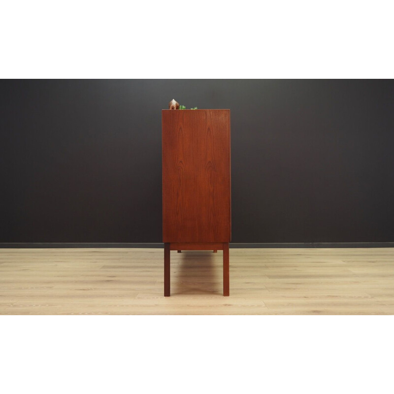 Vintage highboard teak Scandinavian 1970s