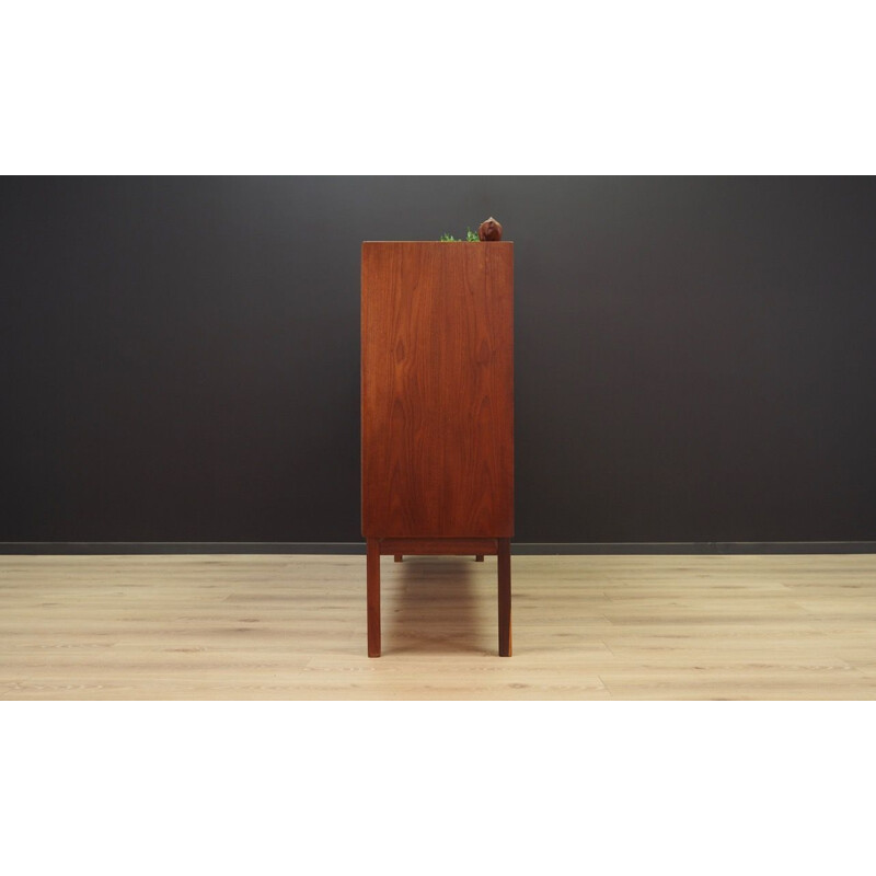 Vintage highboard teak Scandinavian 1970s