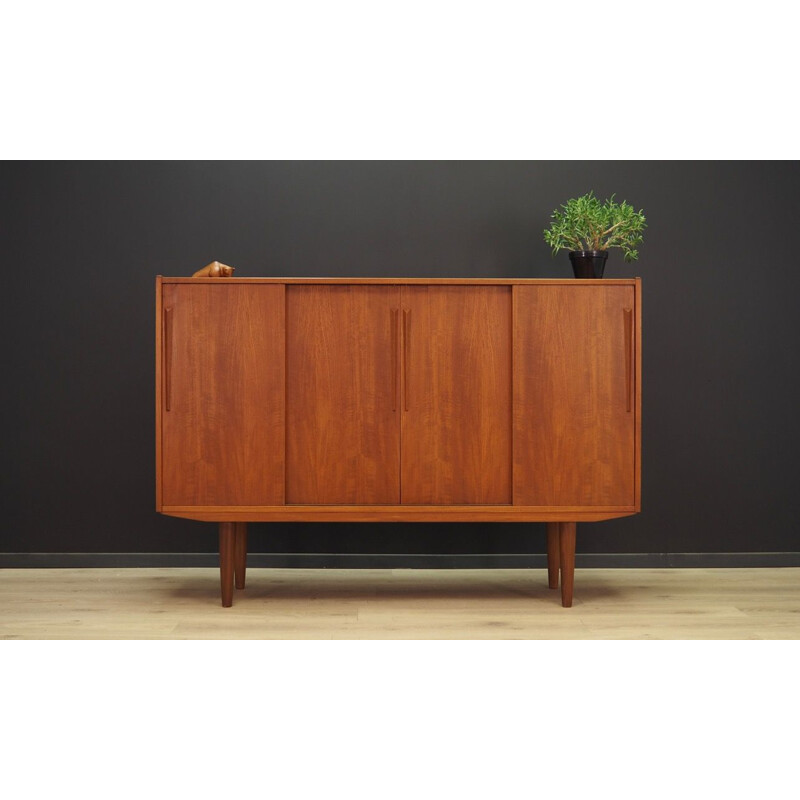 Vintage highboard teak by Jørgen Hansen Møbler Scandinavian 1960s