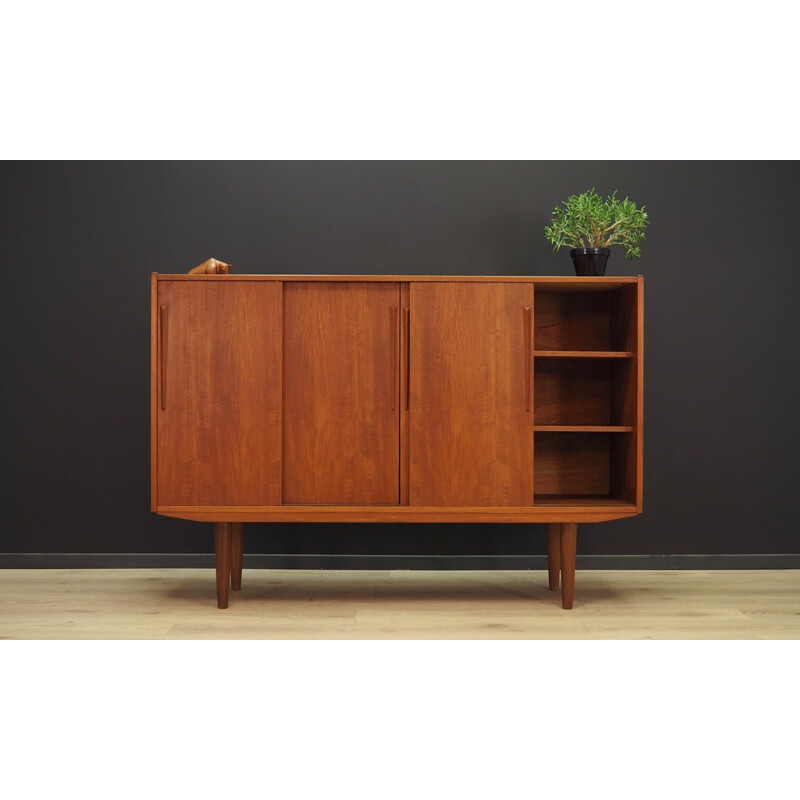 Vintage highboard teak by Jørgen Hansen Møbler Scandinavian 1960s