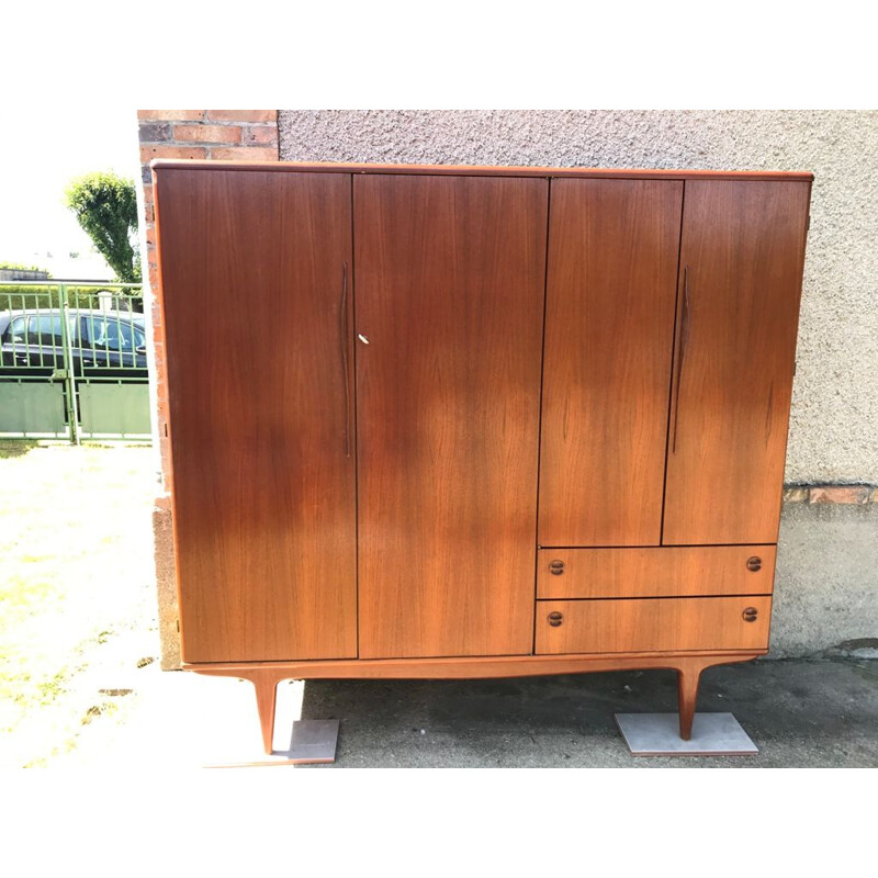 Vintage teak wardrobe NF scandinavian teak wardrobe 1960