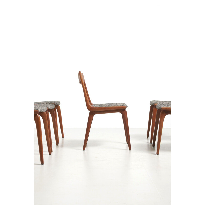 Set of 6 Vintage Boomerang Dining Chairs by Alfred Christensen, Denmark 1950s