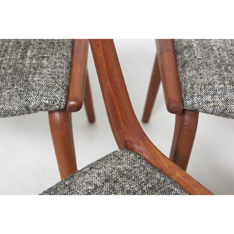 Set of 6 Vintage Boomerang Dining Chairs by Alfred Christensen, Denmark 1950s