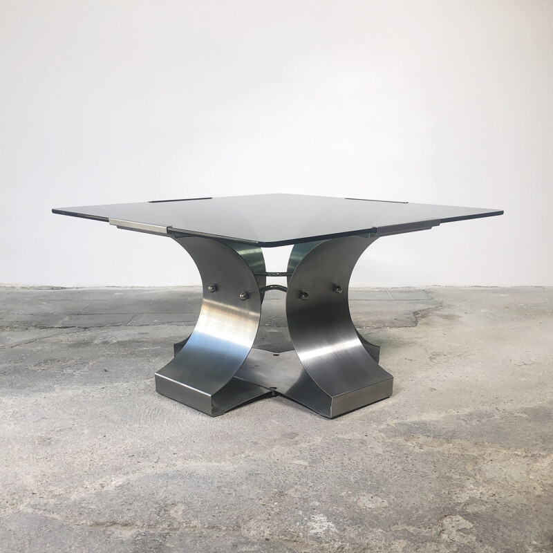 Vintage coffee table by François Monnet, 1970