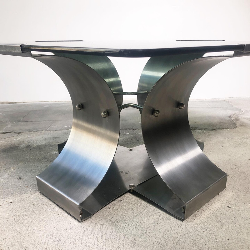 Vintage coffee table by François Monnet, 1970