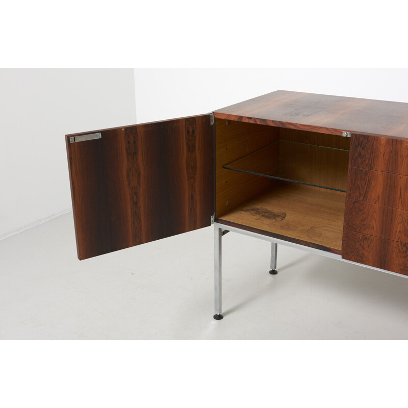 Vintage Large Sideboard in Rosewood by Alain Richard 1950s