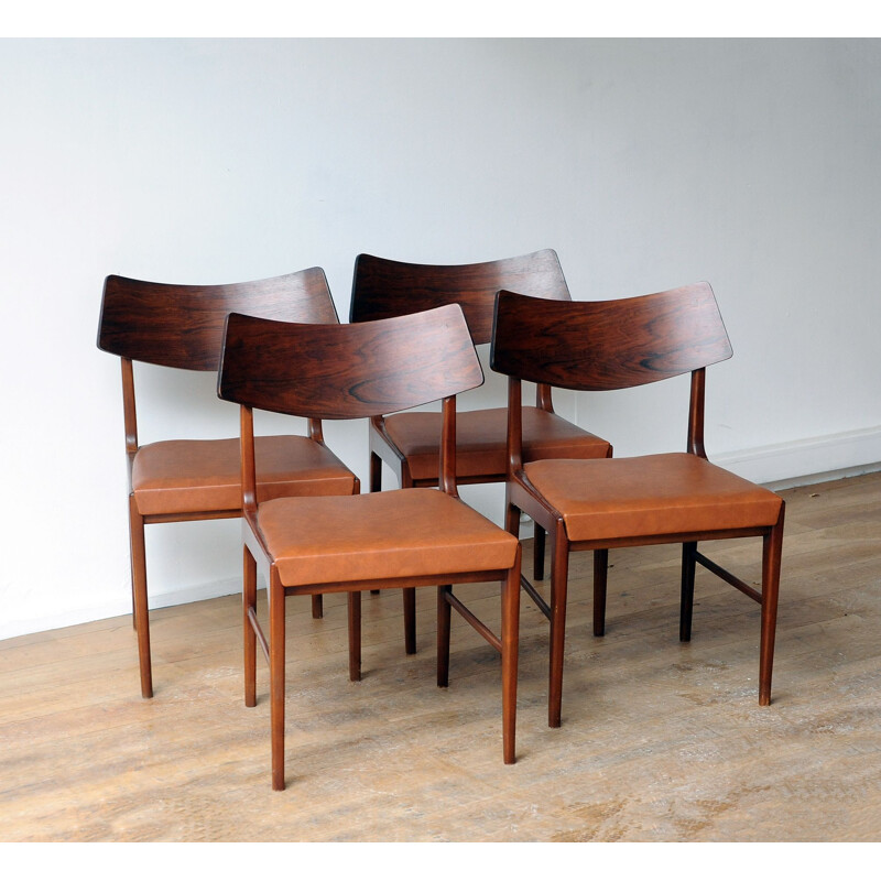 Set of 4 Vintage Rosewood Chairs 1960