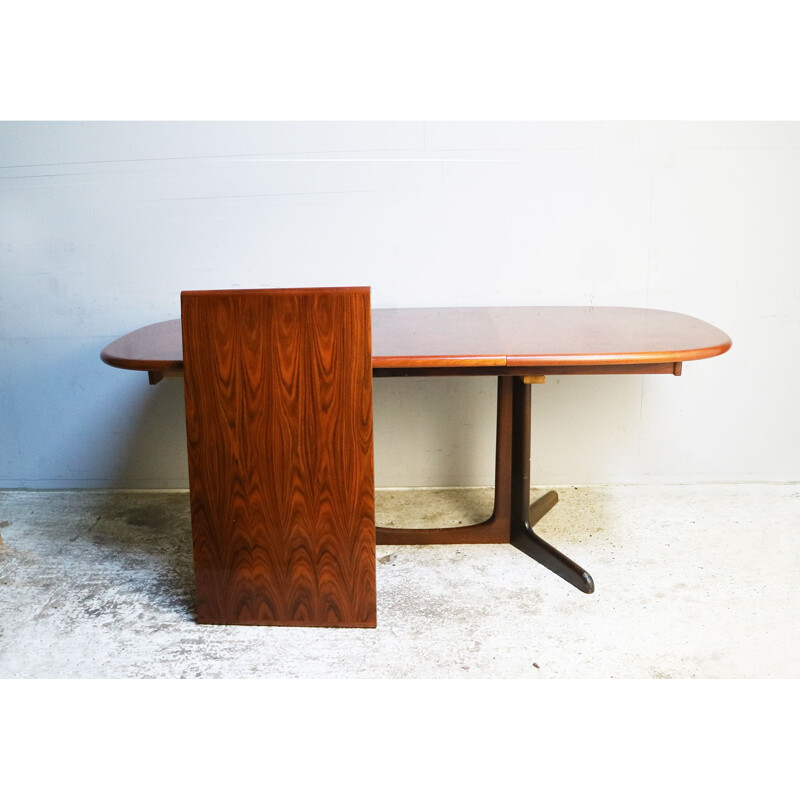 Vintage extending dining table rosewood by Gudme Mobelfabrik Danish 1960s