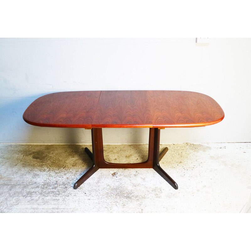 Vintage extending dining table rosewood by Gudme Mobelfabrik Danish 1960s