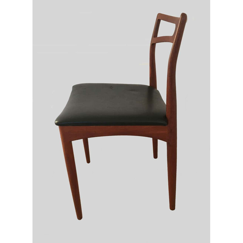 Set of 10 Johannes Andersen Dining Chairs in Teak, Inc. Reupholstery 1960s