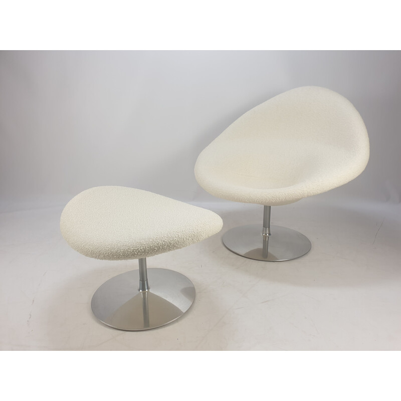 Vintage Globe Chair and Ottoman by Pierre Paulin for Artifort, 1960s