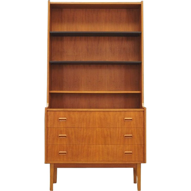 Vintage bookcase library teak Scandinavian 1970s