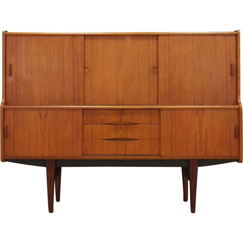 Vintage highboard teak Danish 1970s