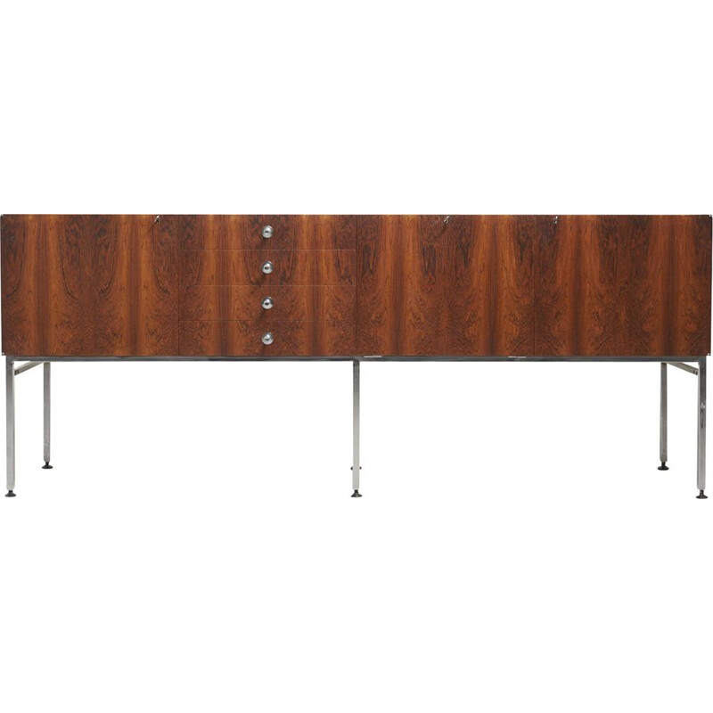 Vintage Large Sideboard in Rosewood by Alain Richard 1950s