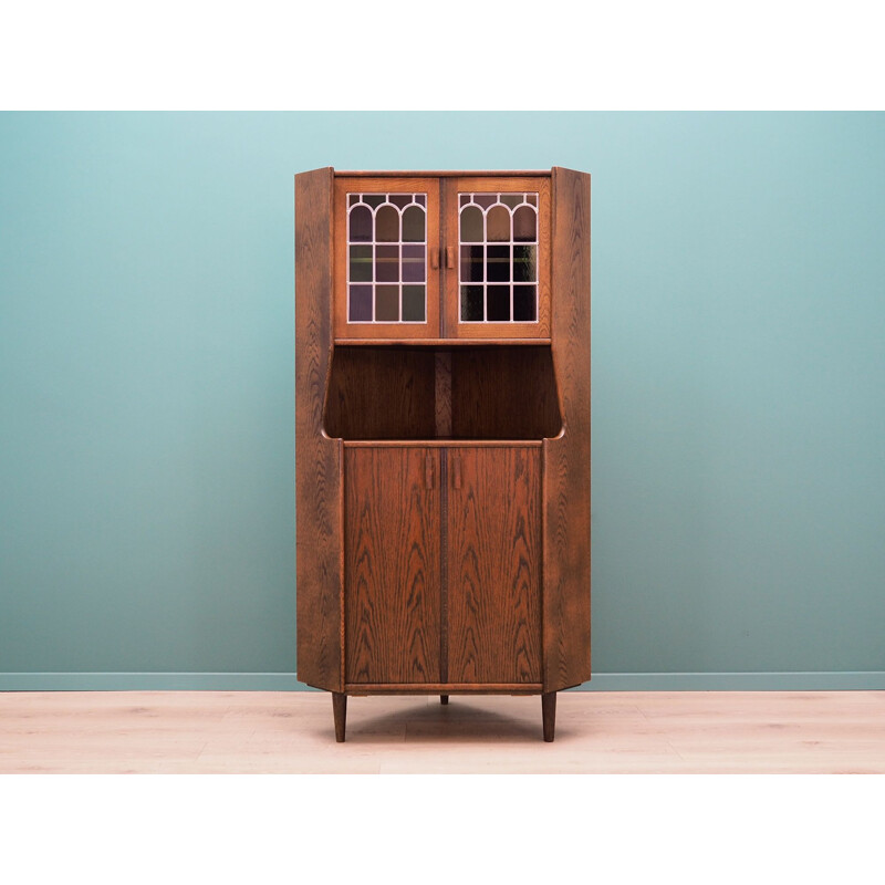 Vintage Corner cabinet oak, Danish 1960s