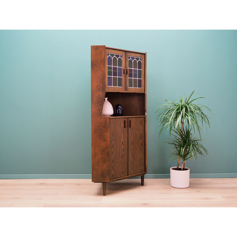 Vintage Corner cabinet oak, Danish 1960s