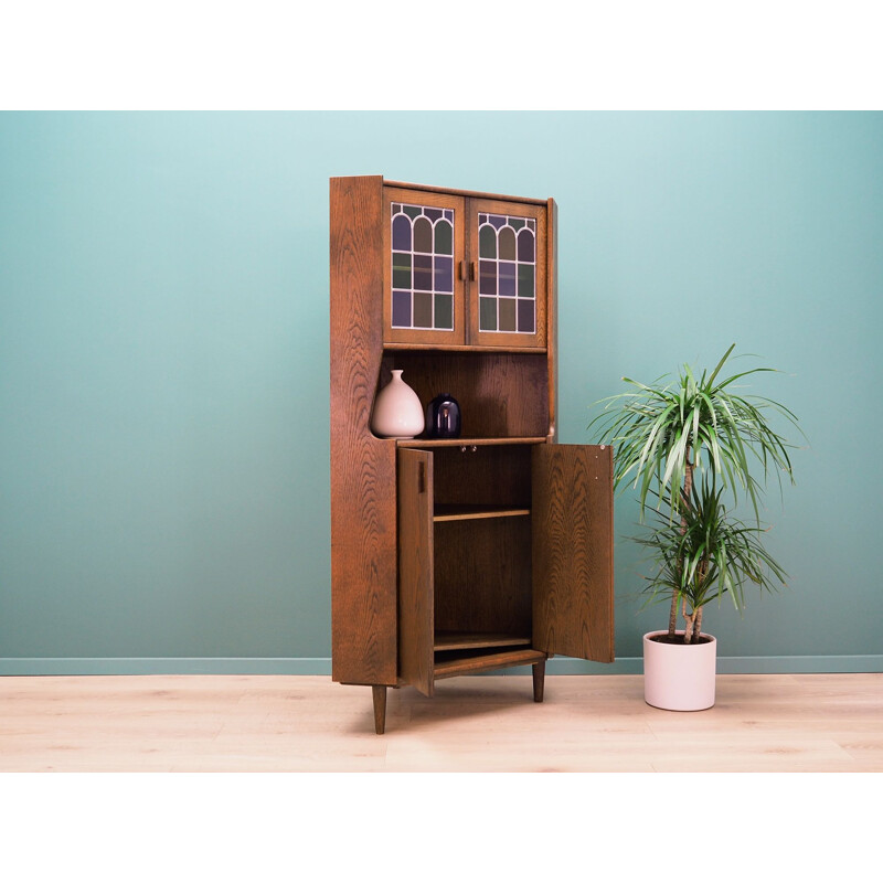 Vintage Corner cabinet oak, Danish 1960s